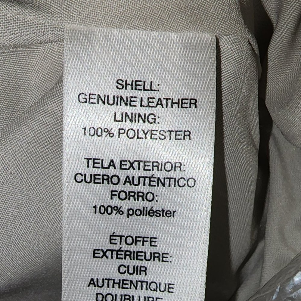 WHBM  Leather Jacket off white XXS - Picture 9 of 9